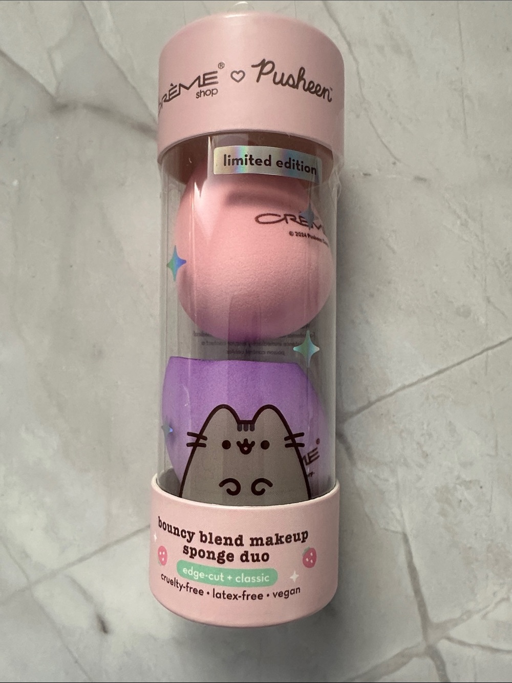 The Creme Shop Pusheen Pink & Purple Bouncy Blend Makeup Sponge Duo